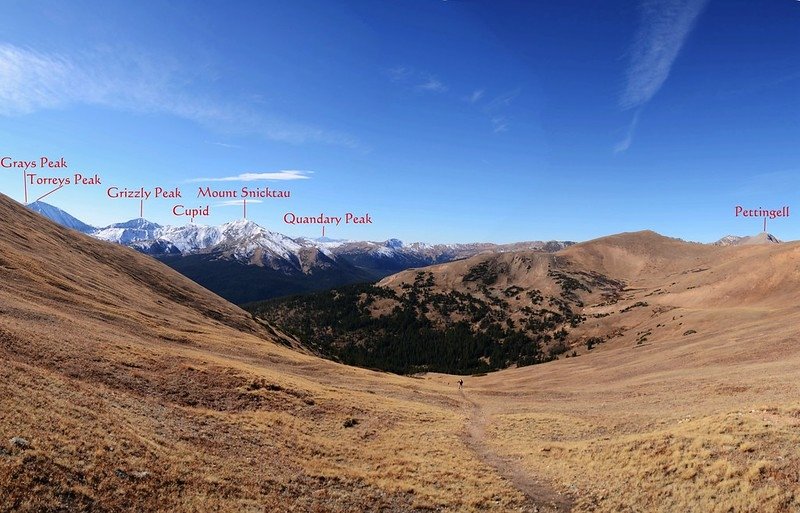 Looking south at mountains from Watrous Gulch trail near 12,365&apos; (2)