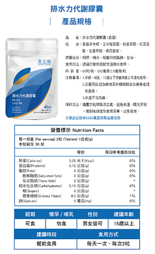 增加代謝力 就可以再輕一點︱ 樂立纖 排水力代謝膠囊 Mob