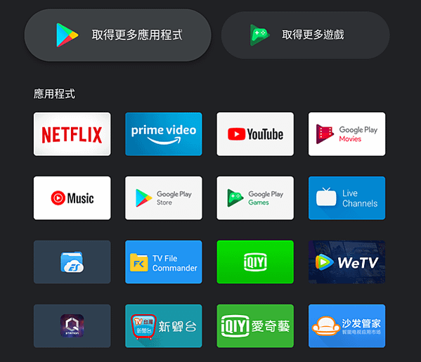 。小米盒子S 與 原生 Android TV 桌面