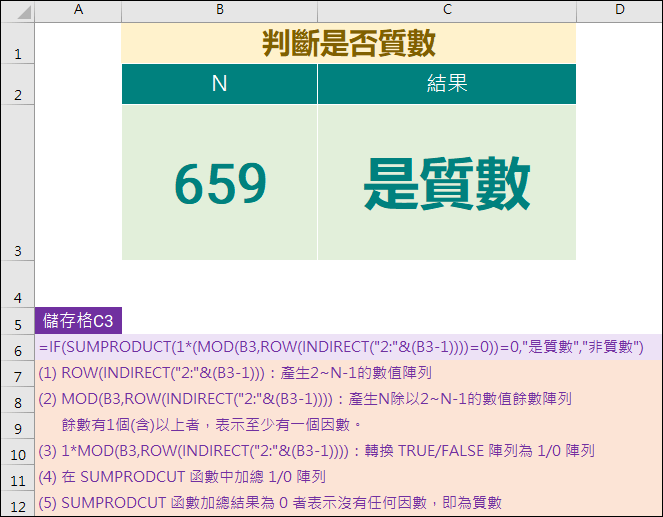 Excel-MOD函數的認識與應用