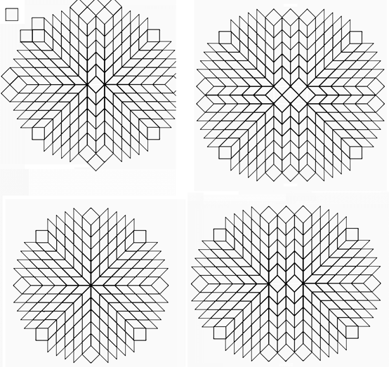 Aperiodic Cell of infinite siz