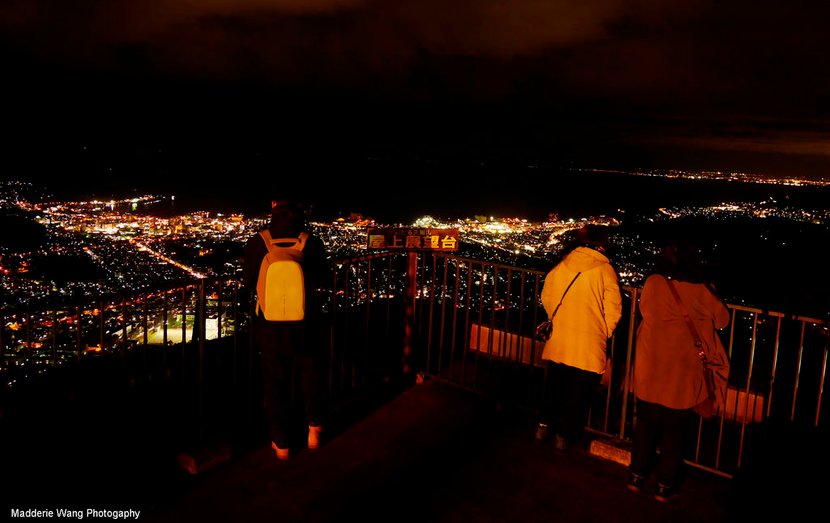 天狗山上看小樽夜景