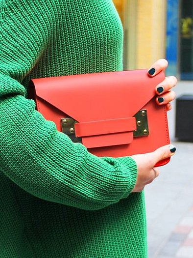 Sophie-Hulme_Coral-Red-Mini-Envelope-Bag4