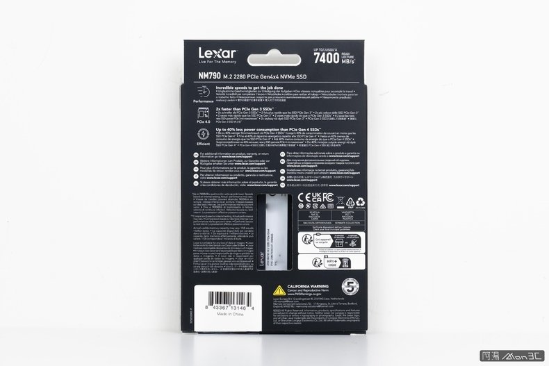 「開箱」Lexar NM790 4TB - 誰說便宜不能有速