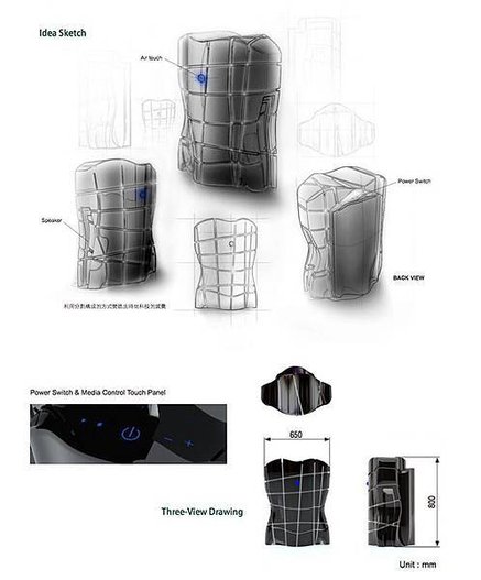 【作品集】多媒體產品設計，多功能分裂造型