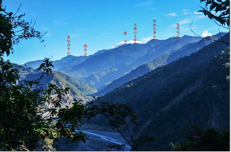 囉囉埔山產道(600 m)東北眺群山 1-1