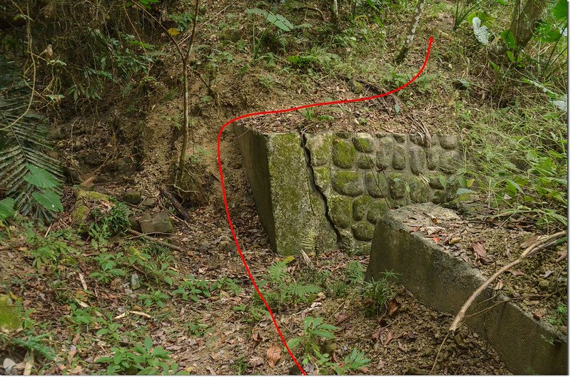 阿里崗山登山路徑排水溝