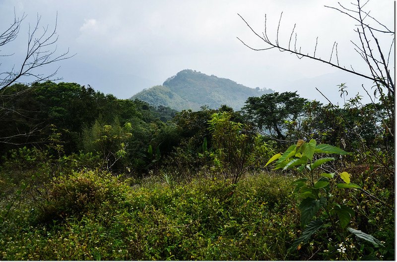 玉打山北峰山頂南望玉打山