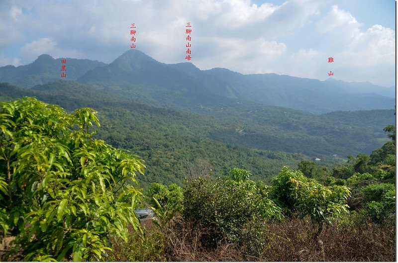 火燒寮山東南眺三腳南山~竹子尖山連稜 1-1