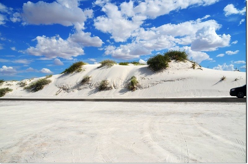 Sand dune at White Sands National Monument