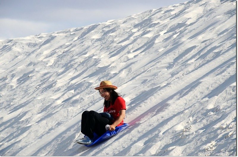 Sledding at White Sands National Monument  6