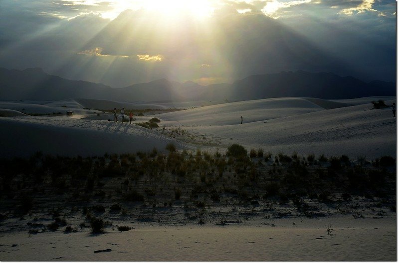 Sunset at White Sands National Monument 1