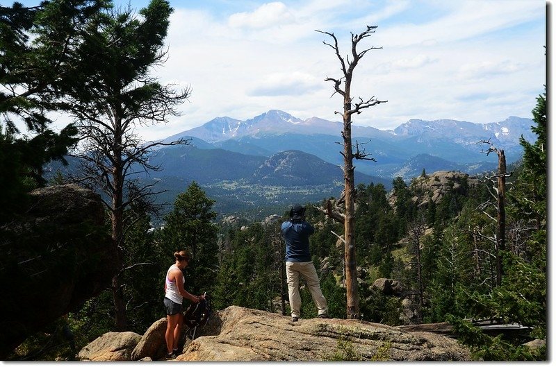 Looking toward Longs Peak from Lumpy Ridge Trail