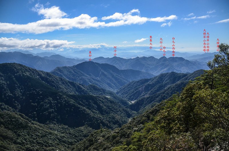 鳶嘴山步道(H 2100 m)南邊展望 (4)