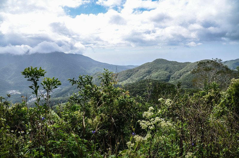 草埔後山產道西南眺里龍、北里龍、巴士墨山