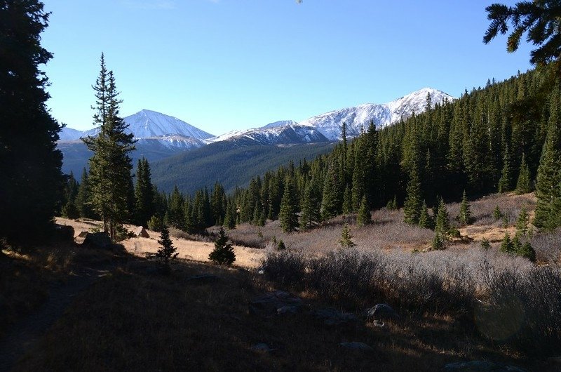 Looking south at Torreys Peak &amp; Mount Snicktau from Watrous Gulch trail near 11,283&apos;