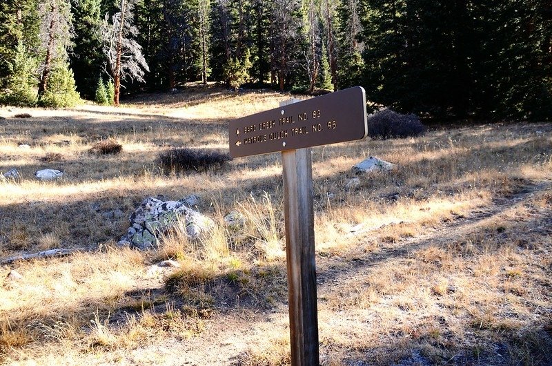 Watrous Gulch &amp; Bard Creek Trail junction