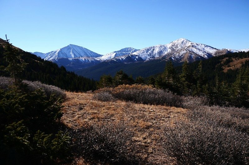 Looking south at Torreys Peak &amp; Mount Snicktau from Watrous Gulch trail near 11,818&apos;