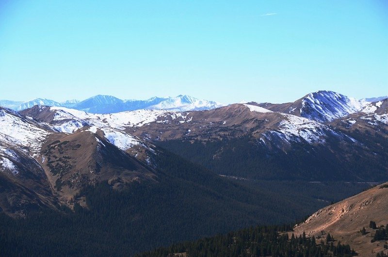 Looking south at mountains from the saddle between Woods Mountain &amp; Mount Parnassus (1)