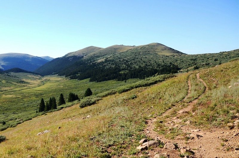 Geneva Mountain, three subpeaks comes to the view, real summit is on third hill.