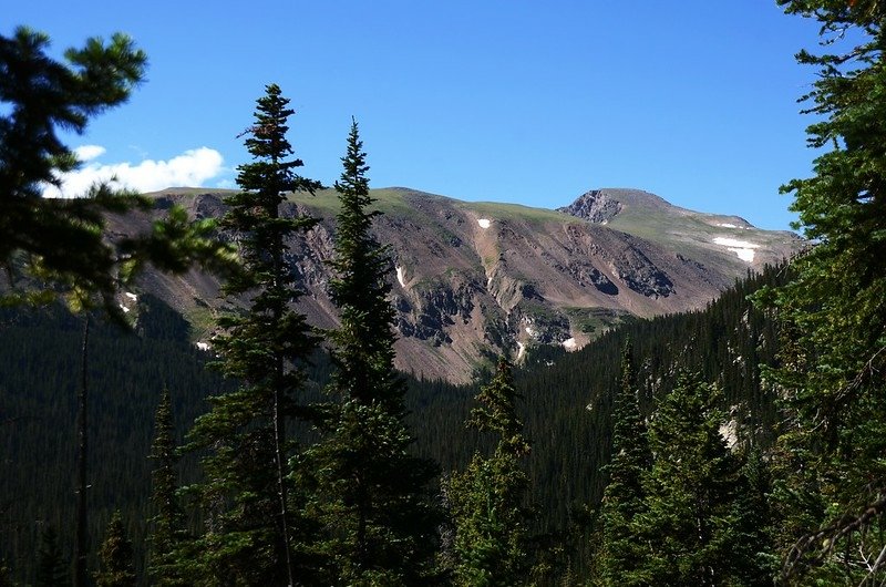 James Peak from Crater Lakes Trail James Peak viewpoint