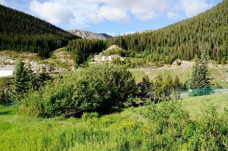 Looking south at Henderson Mine from Jones Pass Parking Lot