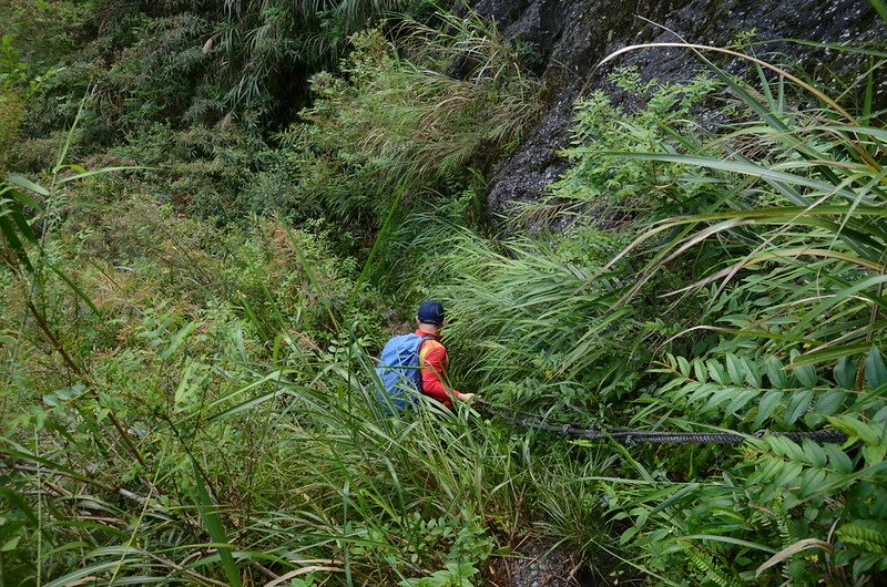 小鬼湖林道拉繩段