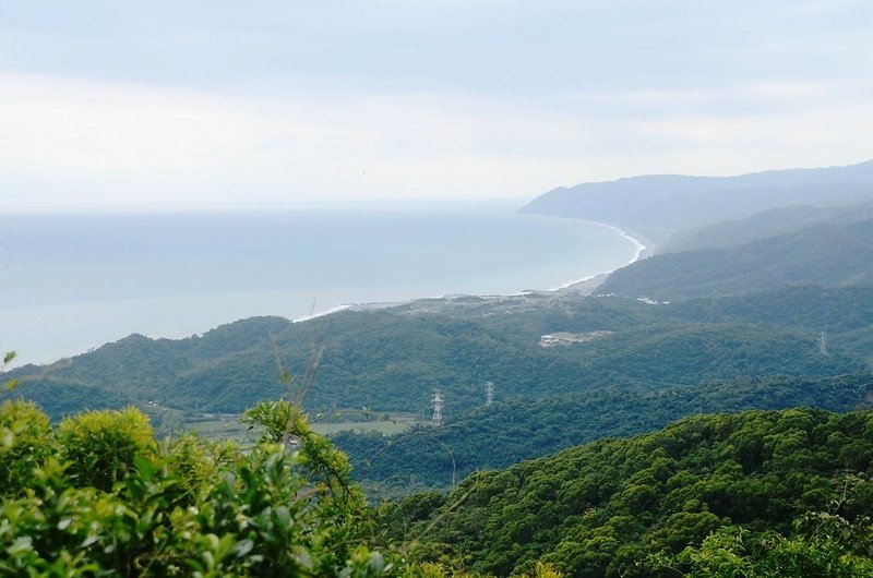 汀掛山產道俯瞰東海岸