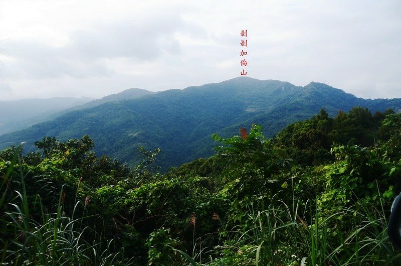 呀里叭山產道西望群山