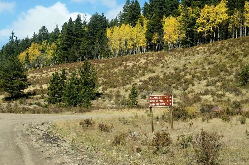 Boreas Pass &amp; Forest Road 50 junction