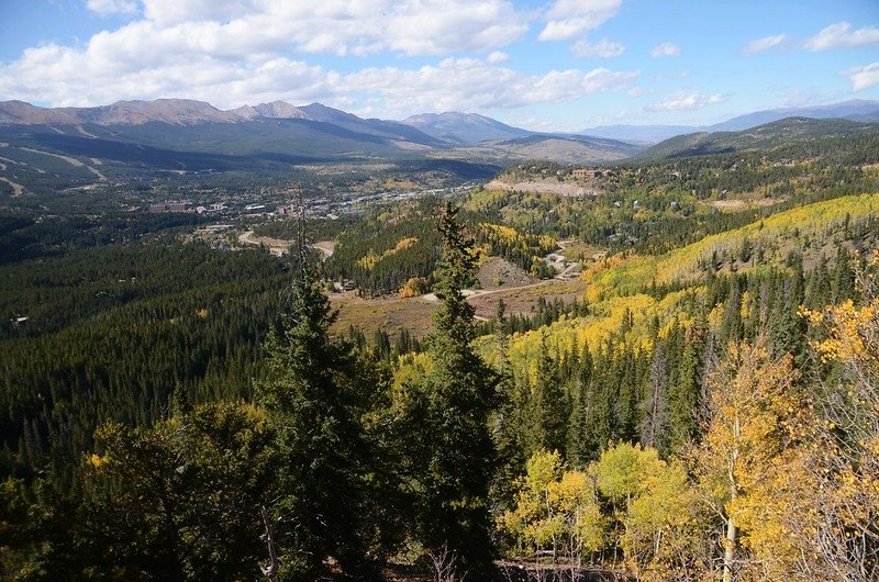 Looking down at Breckenridge from Rock Cut Viewpoint (2)