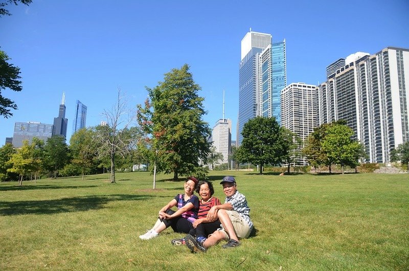 Chicago Skyline from Chicago Lakefront Trail (5)