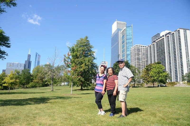 Chicago Skyline from Chicago Lakefront Trail (3)