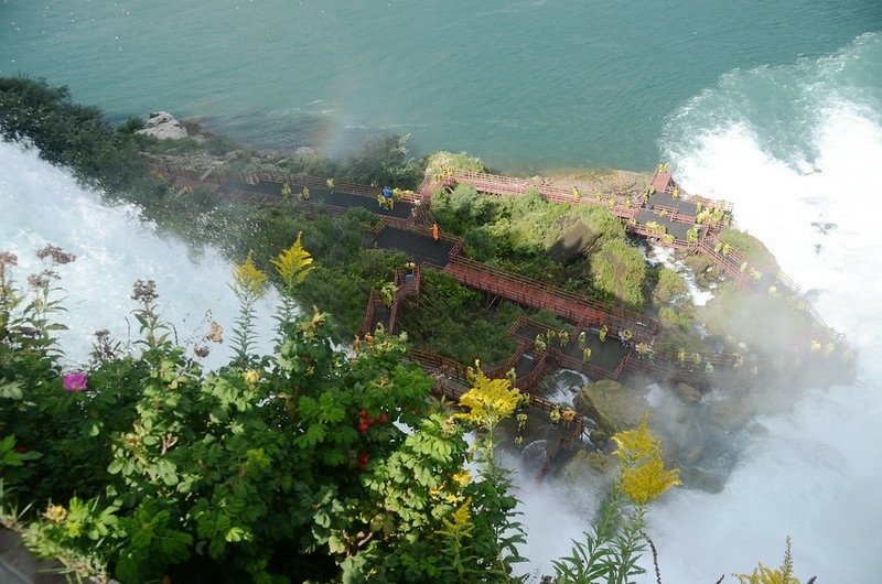 Looking down at The Cave of the Winds from Luna Island (1)