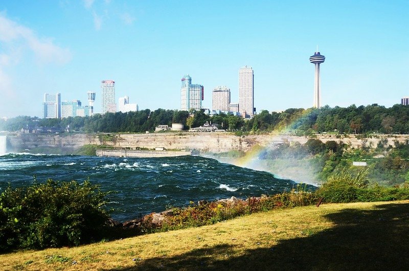 Niagara City sky line from Goat Island (5)