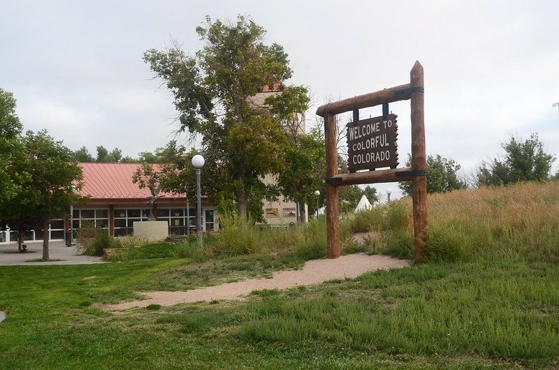 Colorado Welcome Sign in I-76 Teapea Rest Area - Julesburg (1)