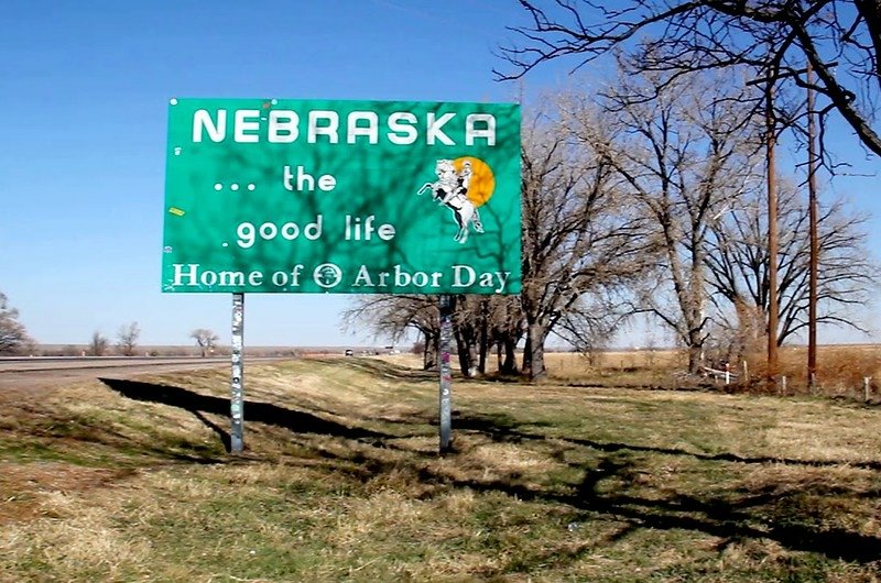 Nebraska Welcome Sign