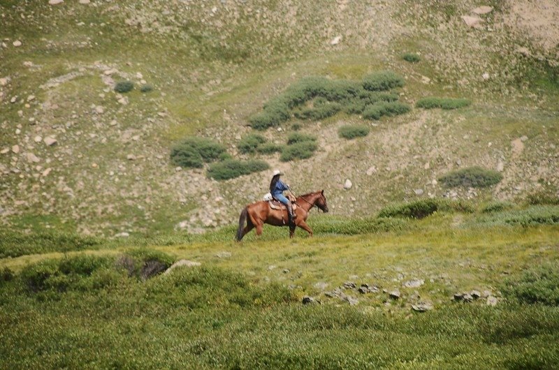 Horseback rider on the Square Top Lakes Trail (1)