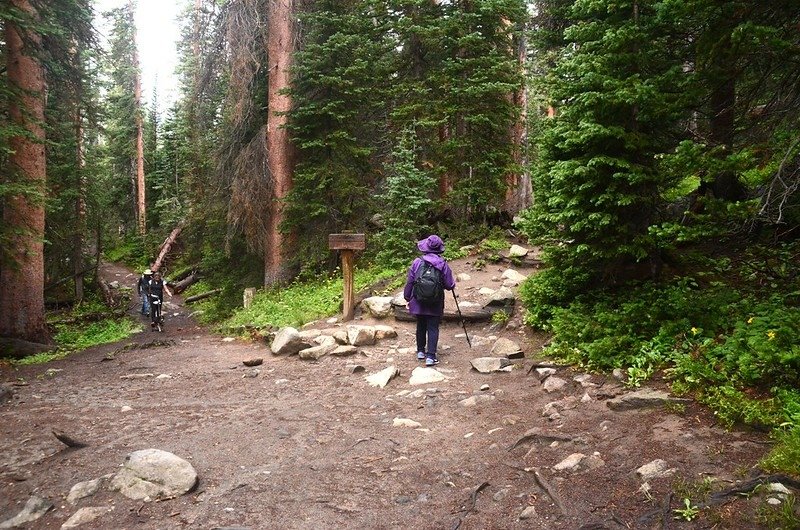 Pawnee Pass Trail &amp; Jean Lunning Trail junction