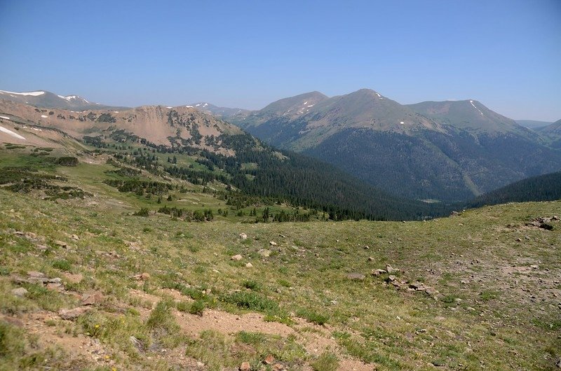 View to the northeast from Butler Gulch Trail ridge near 11,955&apos;