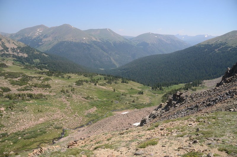 View to the northeast from Butler Gulch Trail ridge near 12,020&apos;