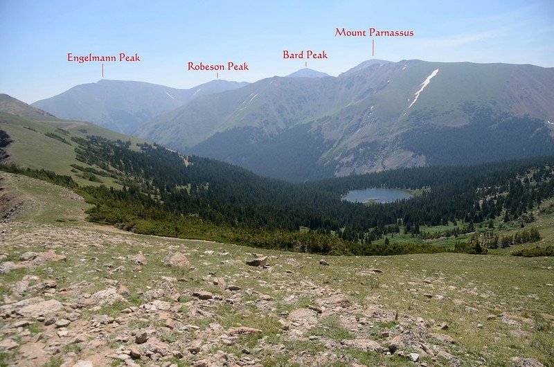 View to the southeast from Butler Gulch Trail near 12,060&apos;