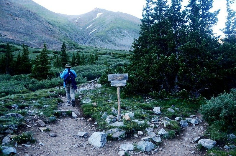 Missouri Gulch Trail、Mount Belford Trail junction