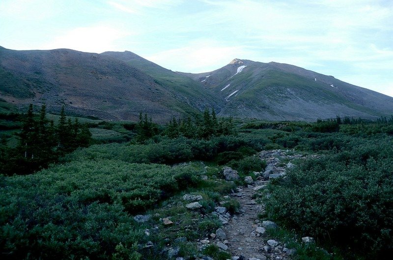 Looking south at Mount Belford from Missouri Gulch