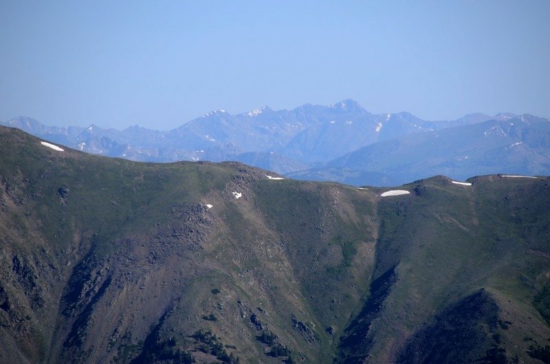 Looking north at Mount of the Holy Cross from Mount Belford trail near 13,260&apos;