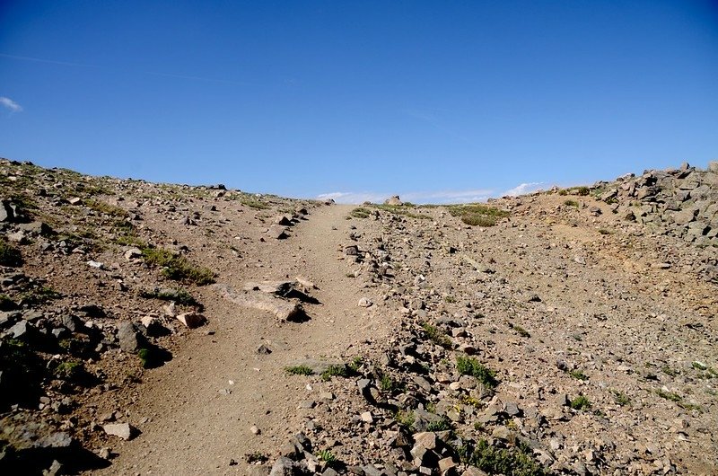 Near 13,800&apos;, approaching the flat spot on Belford&apos;s west side