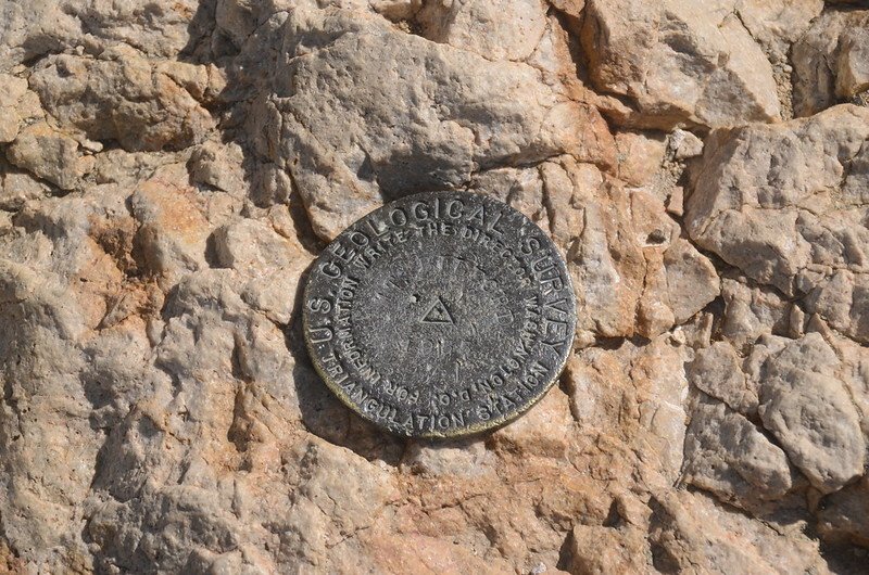 Benchmark on the summit of Mount Belford