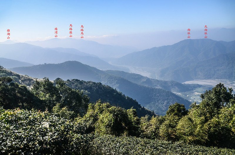 雙龍山溪邊俯瞰濁水溪河谷