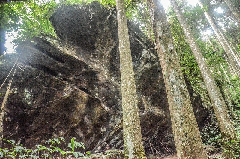 向天湖山凹洞巨岩 (1)