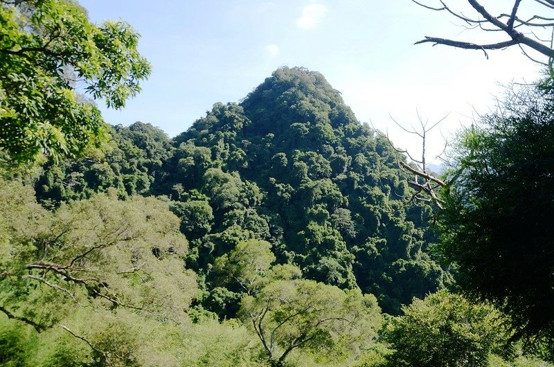 法雲寺東北望金童山